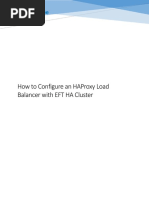 How To Configure HA Proxy Load Balancer With EFT Server HA Cluster