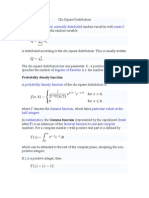 Chi T Fdistributions