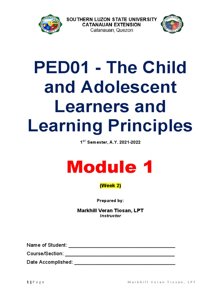 Child and Adolescent Learning Principles | PDF | Learning | Motivational