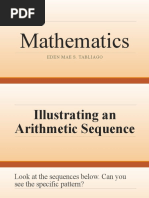 2. Illustrating an arithmetic sequence