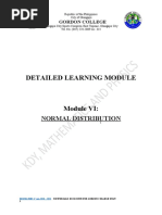 Detailed Learning Module: Normal Distribution