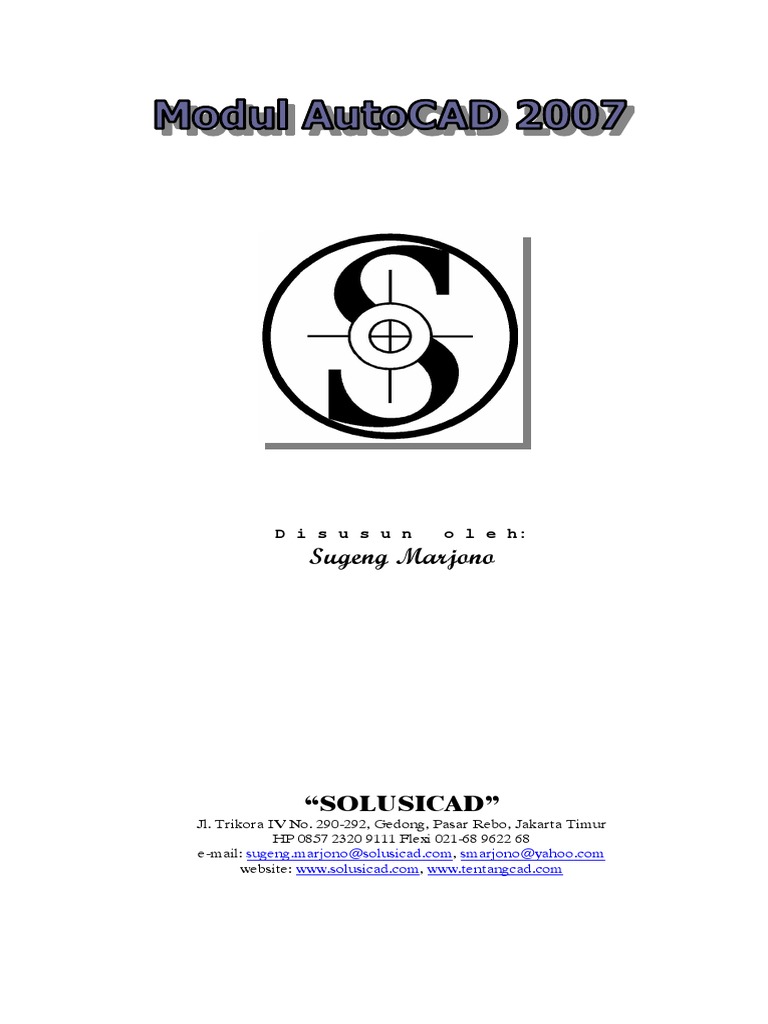 Modul AutoCAD 2007 Lengkap | PDF