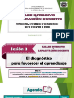 Taller Intensivo Sesión 3. El Diagnostico para Favorecer El Aprendizaje