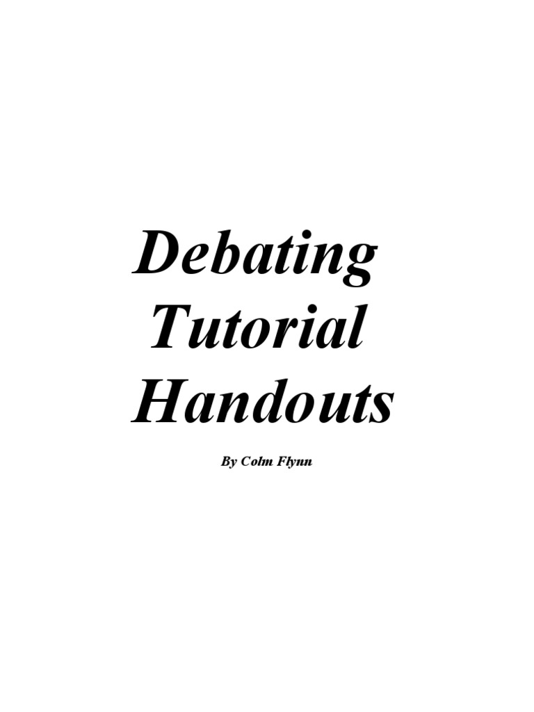 Essential Debating Guidelines and Tips | PDF | Career & Growth