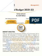 Federal Budget 2021-22: RS: 8487 Billion Total Outlay