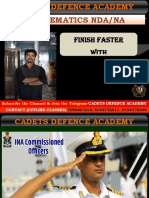 Mathematics Nda/Na: Finish Faster With Vipin Gaur