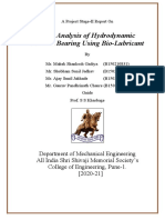 CFD Analysis of Hydrodynamic Journal Bearing Using Bio-Lubricant