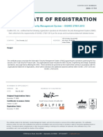 Certificate of Registration: Information Security Management System - ISO/IEC 27001:2013