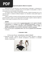 Componentele plantelor utilizate in terapeutica