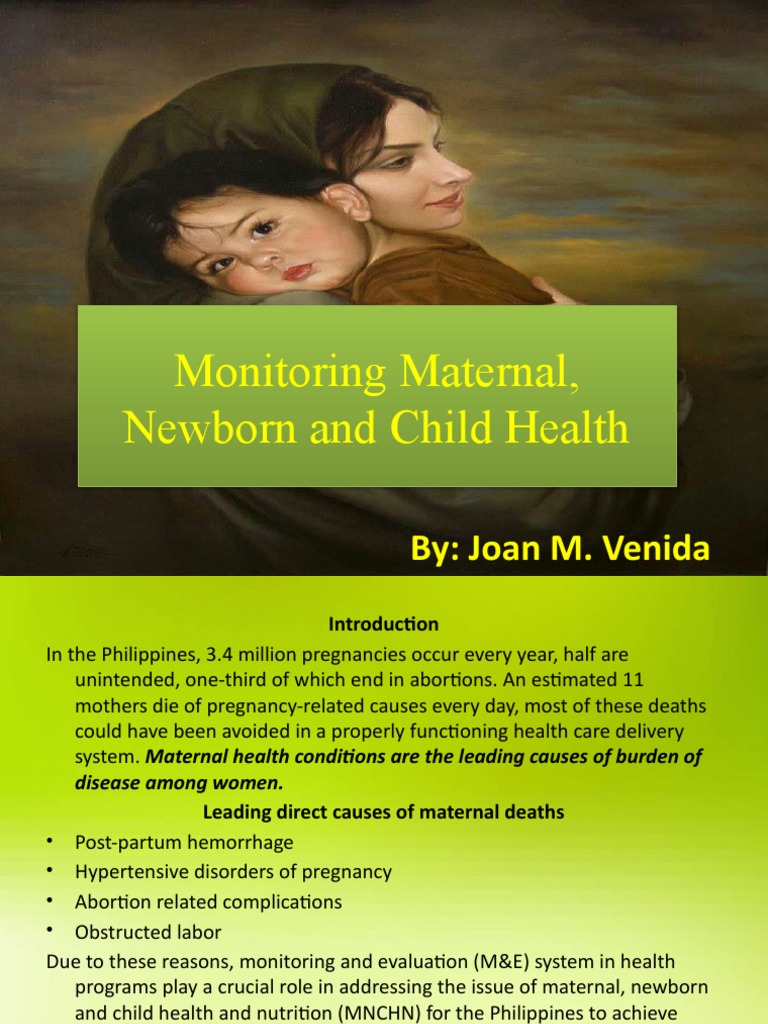 Maternal and Child Monitoring | PDF | Maternal Death | Childbirth
