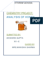 Chemistry Project:: Analysis of Honey