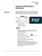 Manual Supplement: European ATEX Directive Information