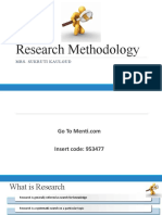 Research Methodology: Mrs. Sukruti Kaulgud