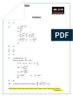 Jee Main Physics Sample Paper Solutions Set 1