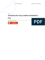 Technicolor Td5130 Admin Password E-PUB Guide