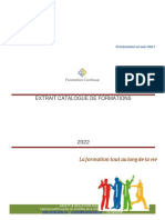 EXTRAIT CATALOGUE DE FORMATIONS SS4U 2022