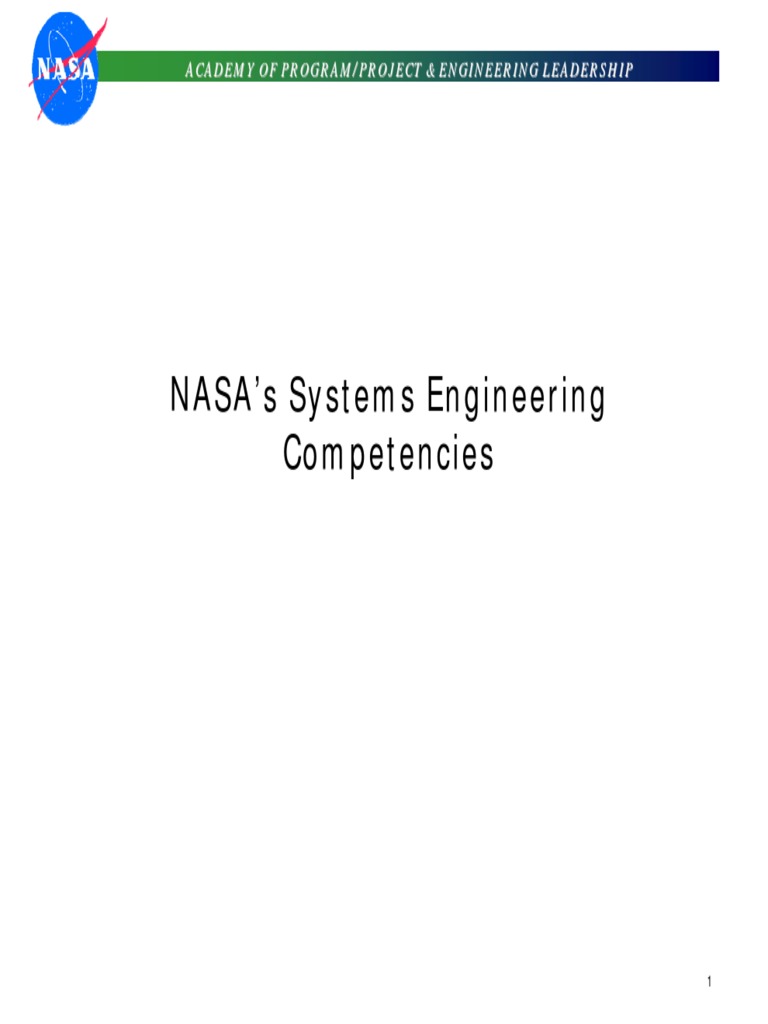 Systems Engineering Competencies | PDF | System | Systems Engineering