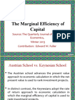 Marginal Efficiency of Capital