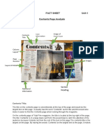 Contents Page Analysis
