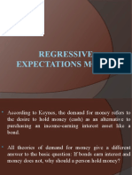 Regressive Expectations Model