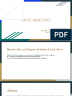 Swot Analysis: Presented By: Abu Bakar Habib (21-NTU-MSTT-6053) Saad Alam (21-NTU-MSTT-6061)