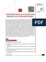 Constitutional Values and Political System in India: Module - 3