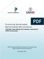Promoting Sustainable, Market-Based Microfinance