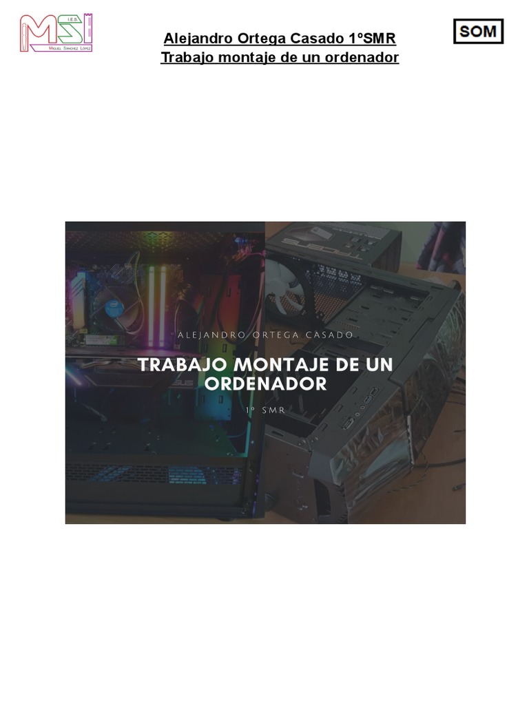 Como Montar Un Ordenador | PDF | USB | Ingenieria Eléctrica