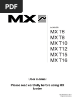 MX T6 MX T8 MX T10 MX T12 MX T15 MX T16: User Manual Please Read Carefully Before Using MX Loader