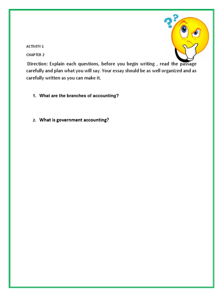 Chapter 2 Activity 1 | PDF