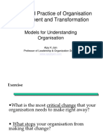 Theory and Practice of Organisation Development and Transformation