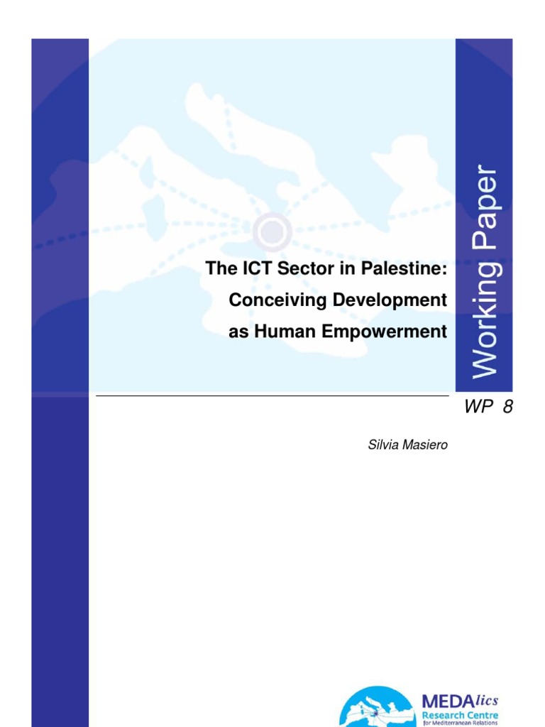 The ICT Sector in Palestine: Conceiving Development As Human ...