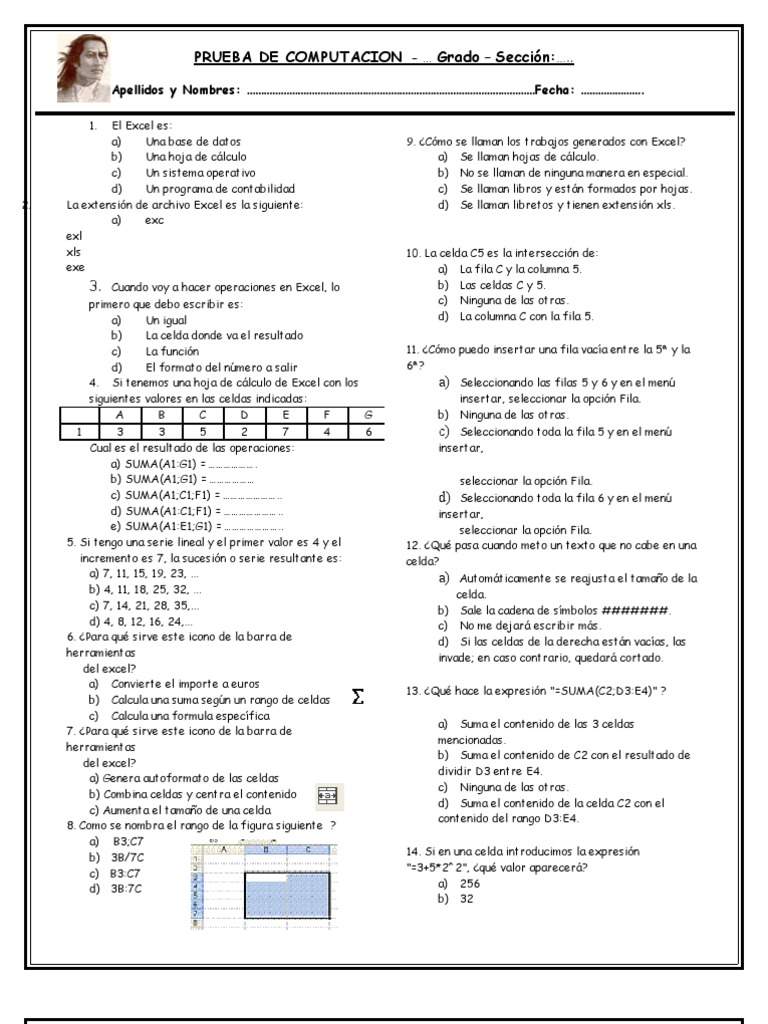 Prueba Excel | PDF Microsoft de cálculo