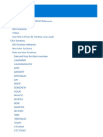 Power BI DAX Documentation