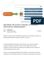 Baldrige or Quality Model of Human Resources Management: Sagar Jivani