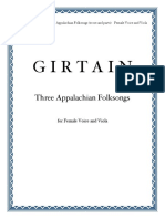 Girtain - Three Appalachian Folksongs For Female Voice and Viola