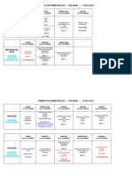 Horario 1º Cuatrimestre 2011