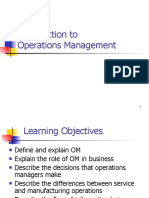 Introduction To Operations Management