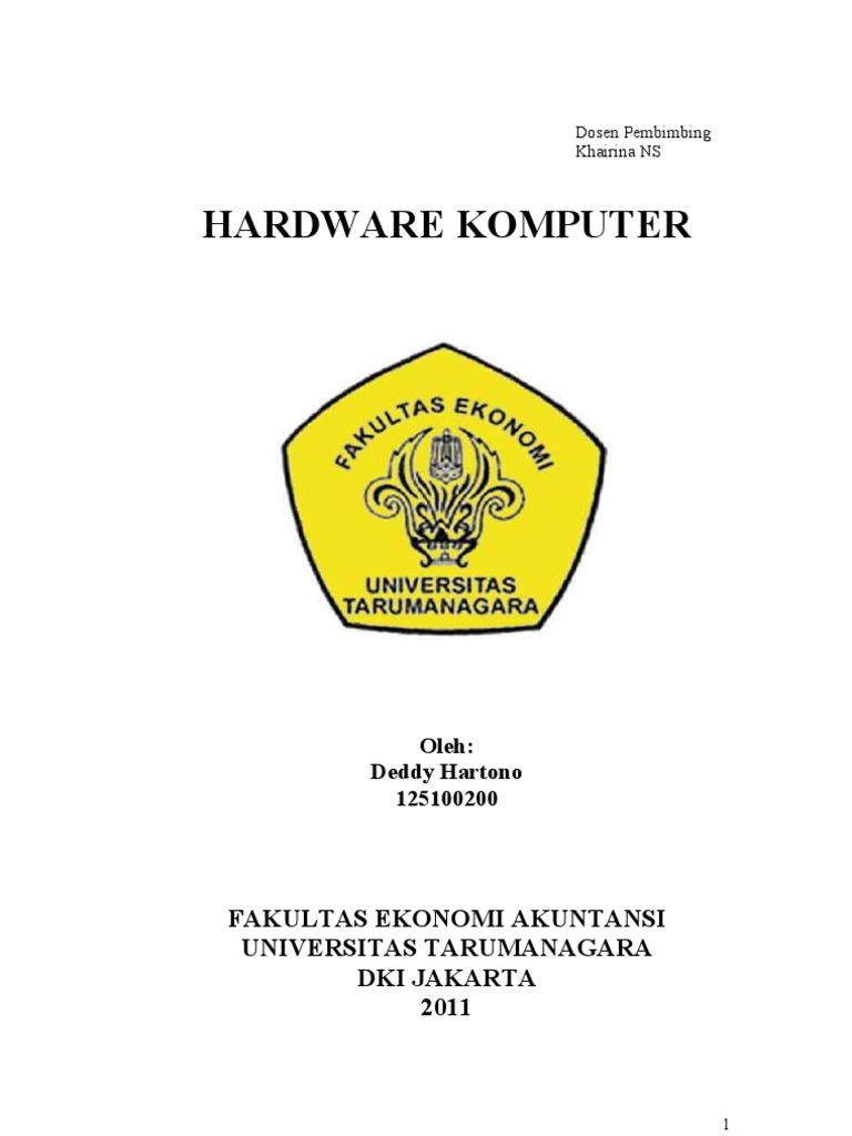 Makalah Hardware Komputer