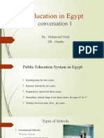 Education in Egypt: Conversation 1