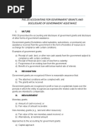 Pas 20 Accounting For Government Grants and Disclosure of Government Assistance