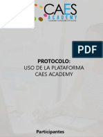 Protocolo para el uso de la plataforma CAES Academy