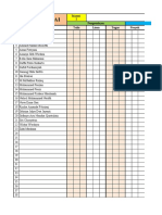 Daftar Nilai Kelas 8 Mapel (PJOK) Raport