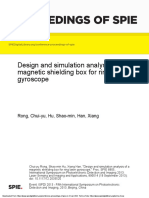 Proceedings of Spie: Design and Simulation Analysis of A Magnetic Shielding Box For Ring Laser Gyroscope