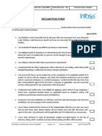 Declaration Form: Transport Boundary, As Defined by The Infosys Transport Guidelines