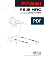 Manuale Tapis roulant Fassi F 9.5 HRC