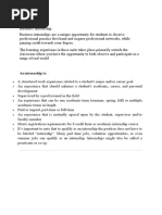 01 Business Internship Detailed Notes