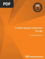 FortiAnalyzer 6.4 Instructor Guide