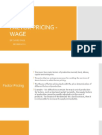 Factor Pricing - Wage: by Savio Paul Bcom Acca