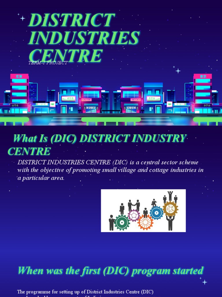 District Industries Centre Term1 Project PDF Entrepreneurship